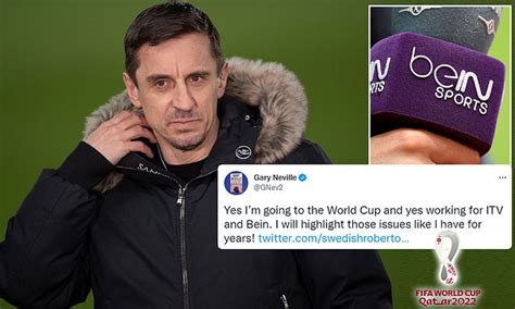 gary neville will work for bein sports at world cup but insists it