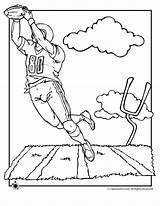 Coloring Football Field Pages Color Kids Printables Jr sketch template