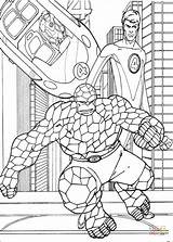 Fantastic Four Coloring Pages Book Printable Coloriage Info Index sketch template