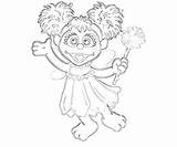 Abby Cadabby Coloring sketch template