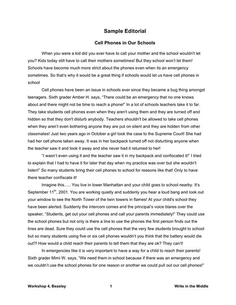 article writing examples  students    examples