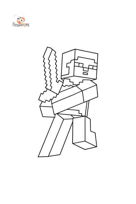 steve  minecraft coloring page  coloring pages minecraft steve