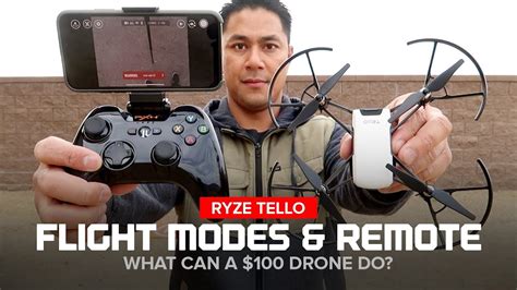 ryze tello drone flight modes  bluetooth remote controller youtube