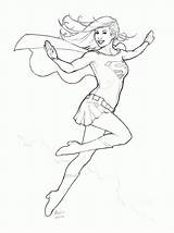Coloring Pages Supergirl Printable Super Girl Woman Print Superwoman Drawing Kids Cakes Info Color Deviantart Popular Drawings Easy Girls Book sketch template