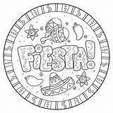 Coloring Pages Fiesta Mayo Cinco sketch template