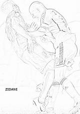 Zidane Zinedine Coloriages Biz sketch template