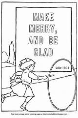 Coloring Merry Glad Make Luke Primer Hoop Scripture Plays Description Girl sketch template