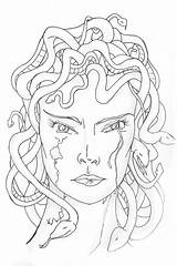 Medusa sketch template