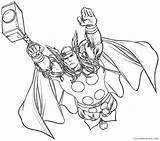 Thor Coloring Pages Coloring4free Flying Related Posts sketch template