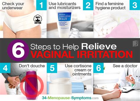 6 simple steps to help relieve vaginal irritation menopause now