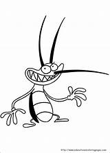 Oggy Cockroaches Coloring Pages Drawing Book Kids Drawings Colour Coloriage Clipart sketch template