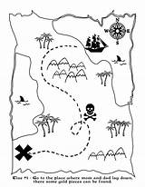 Treasure Map Pirate Coloring Thedatingdivas Maps sketch template