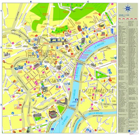 liege city center map ontheworldmapcom