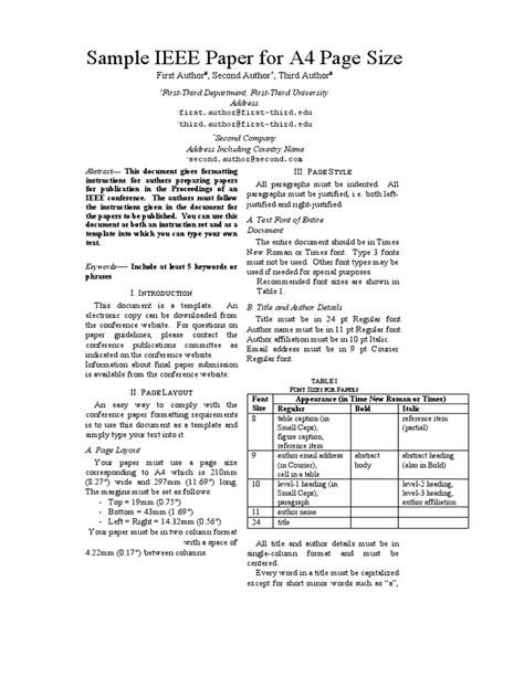 sample ieee paper   page size  author  author