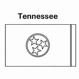 Tennessee Coloring Pages Vols University Flag State Template sketch template