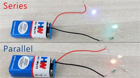 connect led lights  series  parallel circuits