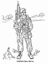 Coloring Sniper Pages Military sketch template