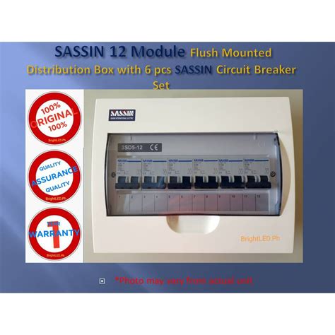 electrical panel board sassin  module distribution box set   pcs circuit breakers