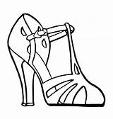 Schuhe sketch template