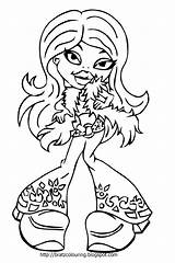 Bratz Coloring Pages Pom Cheerleader Dolls Barbie Colour Color Printable Print Kids Colouring Boys Getcolorings Getdrawings Gif sketch template