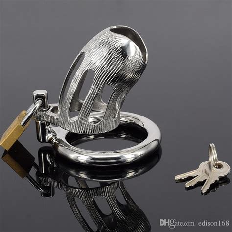 2016 latest super small male stainless steel cock cage penis ring chastity belt device bdsm sex