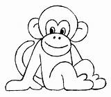 Monkey Coloring Head Pages Baby Printable Color Getcolorings Print sketch template