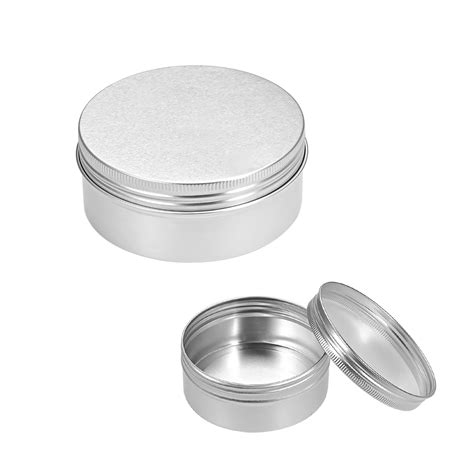 uxcell oz screw top lid  aluminum cans tin containers  pack walmartcom walmartcom