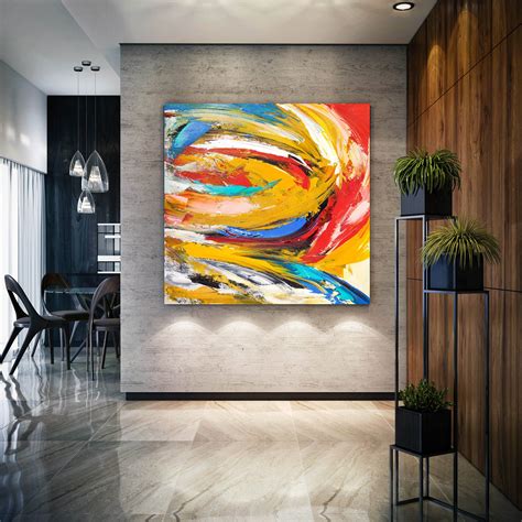 extra large original abstract painting painting  canvas expressionism textured painting