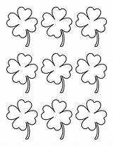 Clover Leaf Four Small Coloring Pattern Printable Template Drawing Pages Stencil Templates Clipart Patternuniverse Stencils Shamrock Traceable Cut Print Leaves sketch template