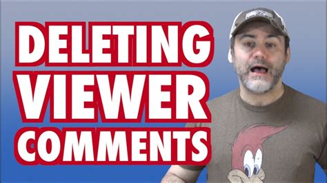 deleting viewer comments youtube