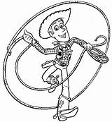 Toy Story Woody Coloring Pages Cartoon Printable Disney Lasso Colouring Clipart Color Sheet Kids Printables Character Cliparts Allen Library Lassoing sketch template