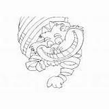 Coloring Cheshire Cat Pages Color Kids Print sketch template