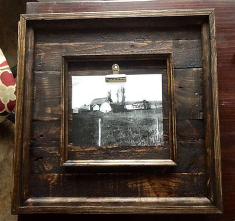 rustic barnwood picture frames   reclaimed