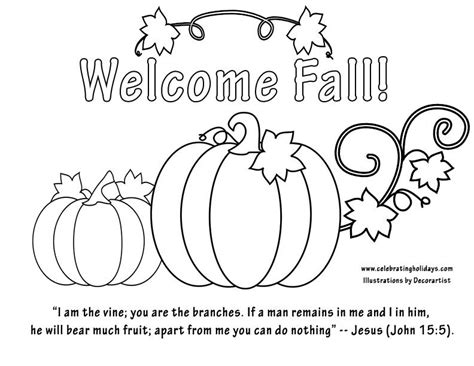 coloring page  pumpkins   words  fall