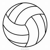 Volleyball sketch template