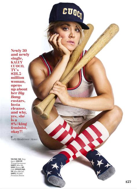 Kaley Cuoco Steps Up To The Plate In A Sexy New Photoshoot