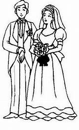 Novios Pareja Casandose Spose Pessoa Sposa Persone Imagen Soulmate Caminando Colorea Abuelos sketch template