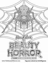 Coloring Horror Beauty Book Idw Publishing Alan Interview Robert Downloads Ii Adult Agony Exclusive Life sketch template