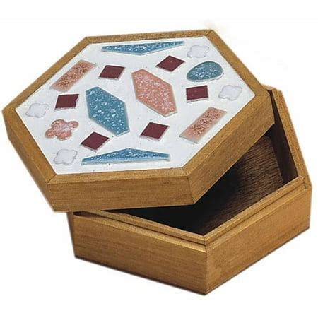unfinished hexagon wooden box walmartcom