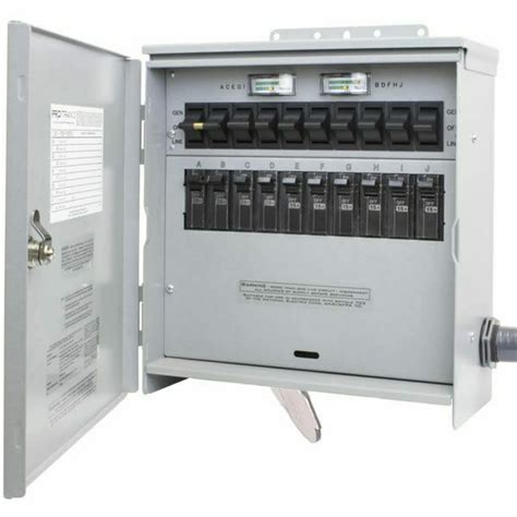 reliance controls pro tran2 50 amp 120 240v 10 circuit outdoor transfer s 815181012823 ebay