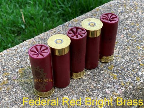 Dummy 12 Gauge Shotgun Shell – Federal Red Brass Head – Green Iron