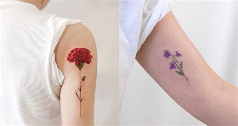 july birth flower tattoo best tattoo ideas