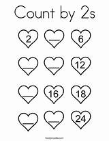 Count Coloring 2s Counting Pages Print Printable Getcolorings Ll Getdrawings Twistynoodle sketch template