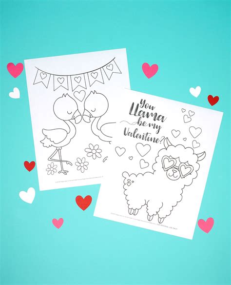 printable valentine coloring pages happiness  homemade