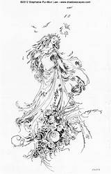 Erato Muses Shadowscapes Drawings Stephanie Law sketch template