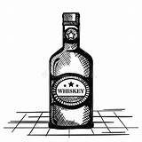 Whiskey Whisky Bouteille Freepik sketch template