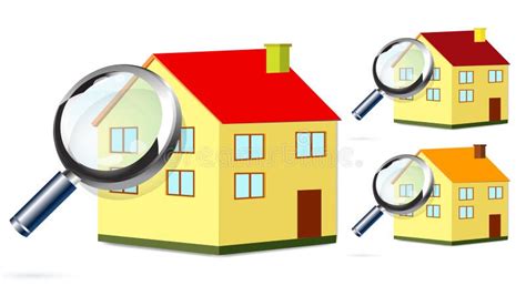 house search stock vector illustration  control residential