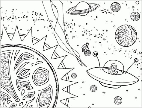 cute space coloring page  printable coloring pages  kids