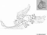 Coloring Pages Gryphon Printable Adults Kids sketch template