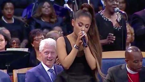 bill clinton at christina aguilera concert mesmerized by